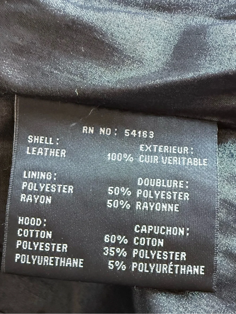 Black Andrew Marc Genuine Leather Moto Utility Jacket - Small w/ Hood - Picture 10 of 12